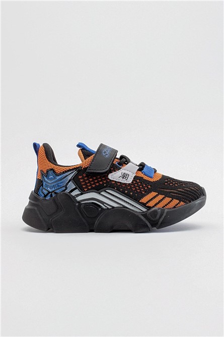Children's Sports Shoes with Velcro Closure - Black #382785