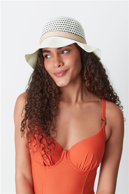 Mercerized Beach Hat T24740-14  #451463