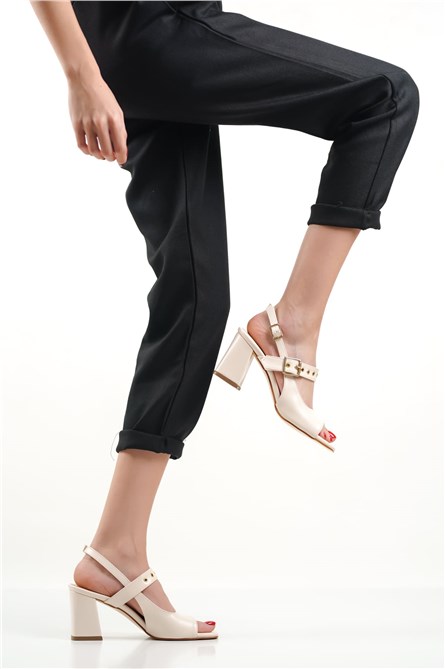 Women's High Heel Sandals - Light Beige #384840