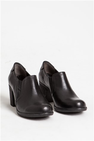 Women's Real Leather Shoes - Black #318137