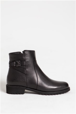 Women's Real Leather Boots - Black #318139