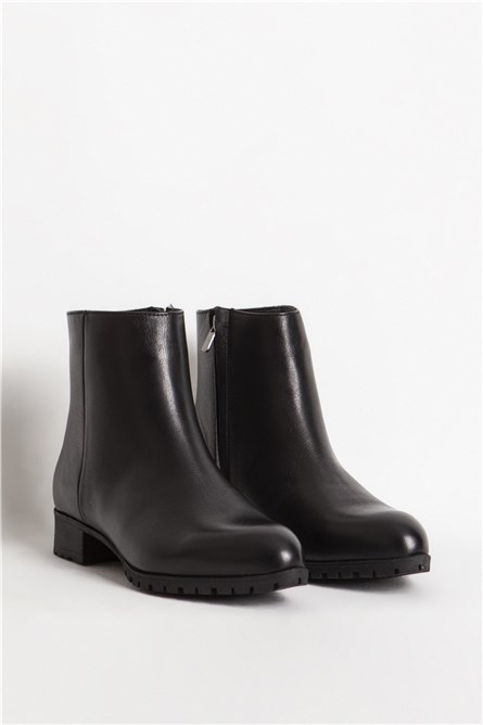 DERİCLUB Women's Genuine Leather Boots 06048 - Black #362054
