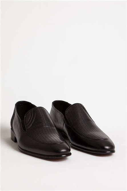 Men's Real Leather Shoes - Black #317393