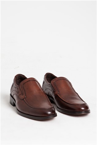 Men's Real Leather Shoes - Brown #318998