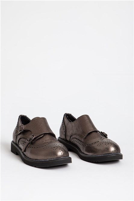 Women's Real Leather Shoes - Bronze #317573