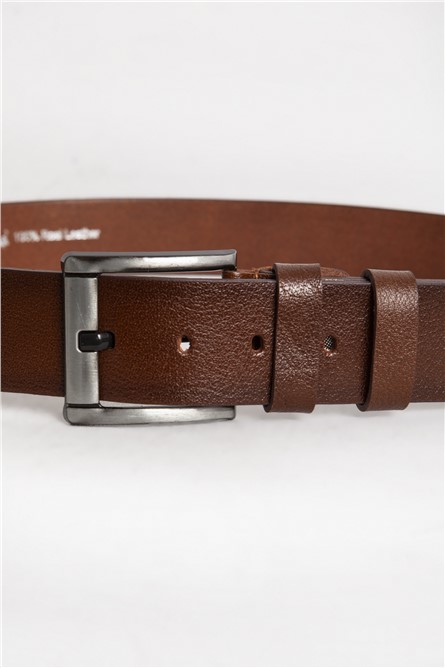 DERİCLUB Men's Genuine Leather Belt 504 - Taba #365478