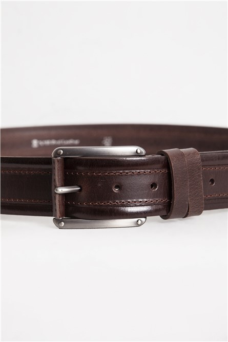 DERICLUB Genuine Leather Men's Belt 503 - Brown #365476
