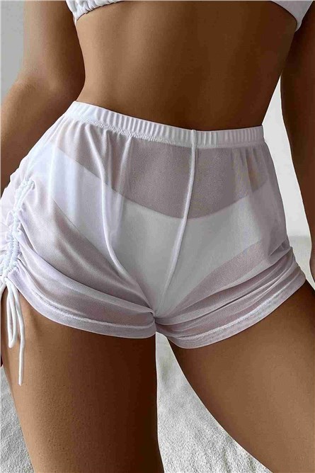 Tulle Beach Shorts - White #385896