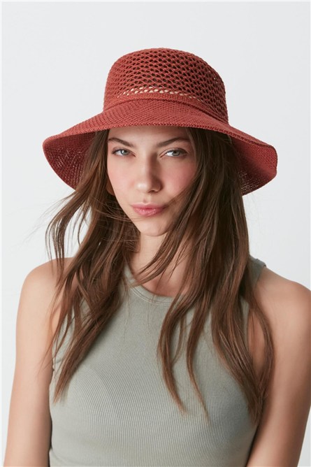 Mercerized Beach Hat T24740-16  #451452