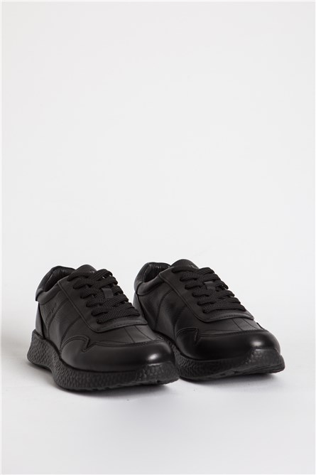Men's Genuine Leather Shoes 102 22190M - Black #388490
