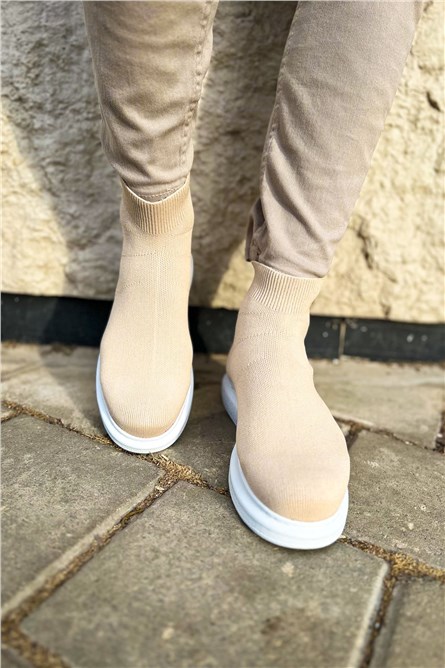 CH207 TRT Textile Men's Shoes - Cream Color #407931