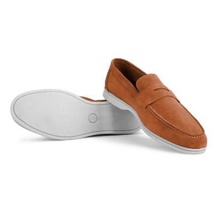Ducavelli Men's Natural Suede Shoes - Camel #333232
