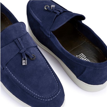 Ducavelli Men's suede shoes - Dark blue #333222