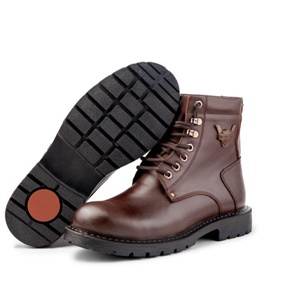 Ducavelli Men's Genuine Leather Boots - Brown #363753