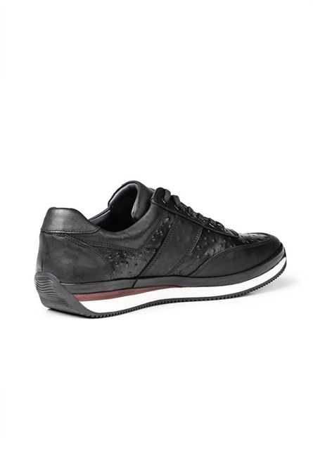 Ducavelli Men's Real Leather Trainers - Black #311492