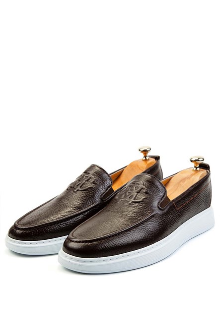 Ducavelli Men's Real Leather Shoes - Brown #308251