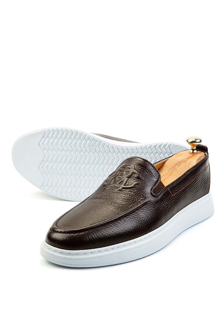 Ducavelli Men's Real Leather Shoes - Brown #308251