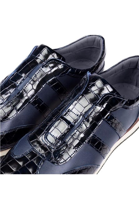 Ducavelli Men's leather shoes - Dark blue #326957