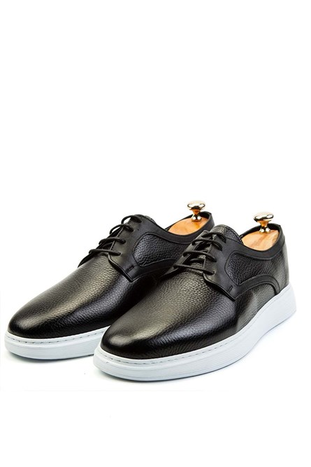 Ducavelli Men's Real Leather Shoes - Black #308247