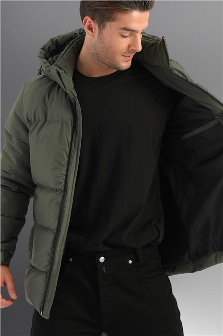DDM-4 Men's Waterproof and Windproof Jacket with Detachable Hood - Green #408225