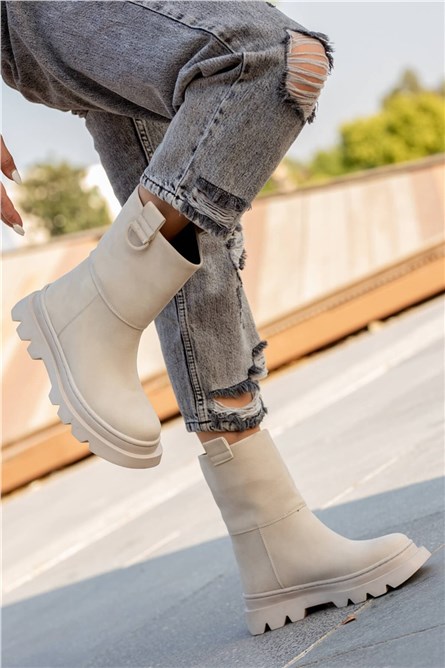 Women's Boots - Beige #362962