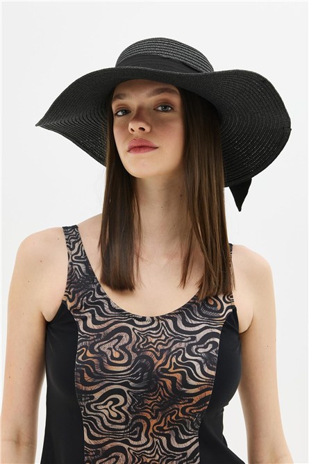 Wide Brim Straw Beach Hat Y25730-10  #451908