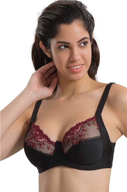 C&City Women's Bra - Black, Red #312659