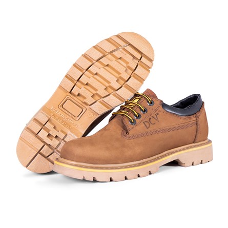 Ducavelli Men's Short Natural Nubuck Boots - Light Brown 