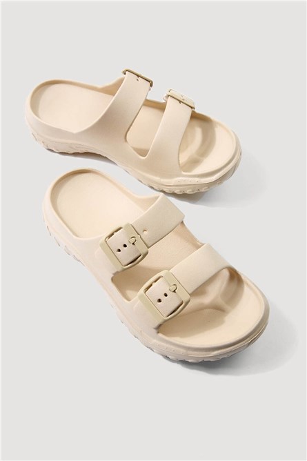 Мъжки ежедневни чехли - Бежови #332238