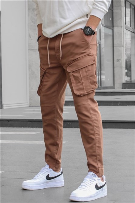 Men's sports trousers 5714 - Brown #328313