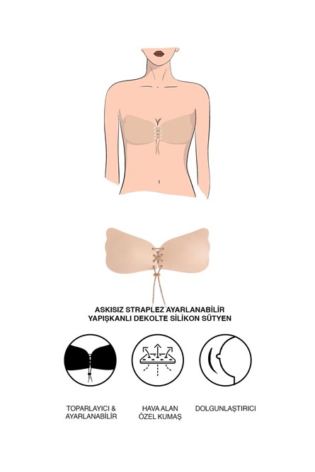 C&City Magic Bra Adhesive Stick Bra Strapless Push Up Bras  #450006