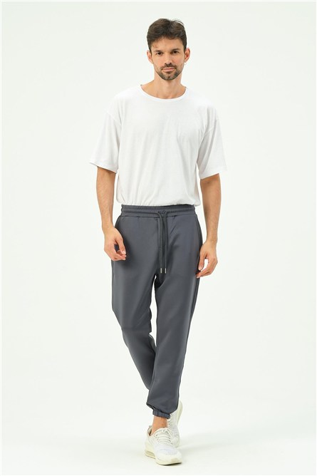 C&City Men Elastic Leg Sweatpants with Side Pockets 853  #451111