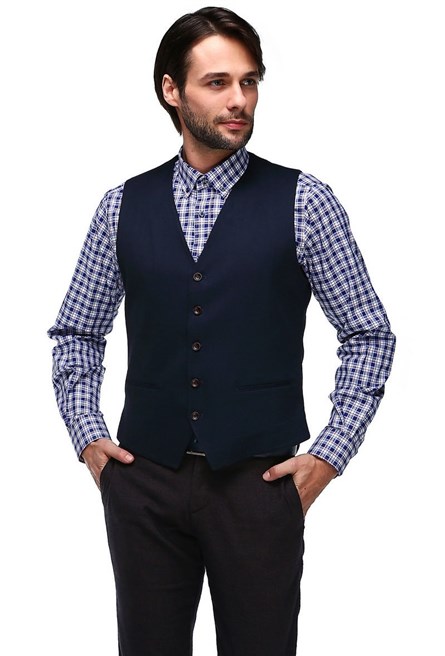 Men's vest - Dark blue #269203