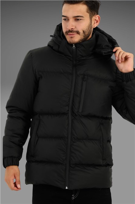 Men's Waterproof Hooded Jacket RGDM-400 - Black #409019 
