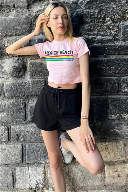 Women's Crop Top MG1535 - Light Pink #334346