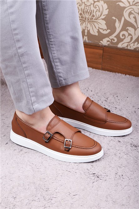 Ducavelli Strap Men's Casual Shoes Brown 1810