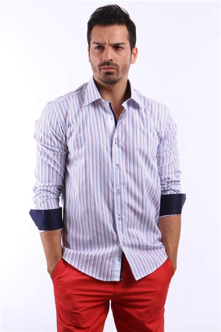 Centone Men's Shirt - Purple #13106-03