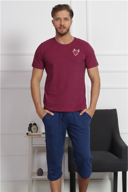 C&City Men's Pyjama - Red, Blue #314040