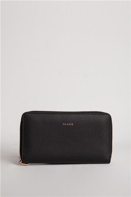 Unisex Genuine Leather Wallet 2799 - Black #334648