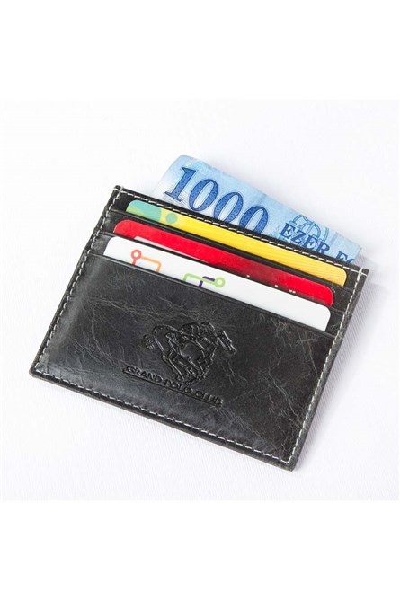 GPC POLO Кожен картодържател E-188-Black 9979159