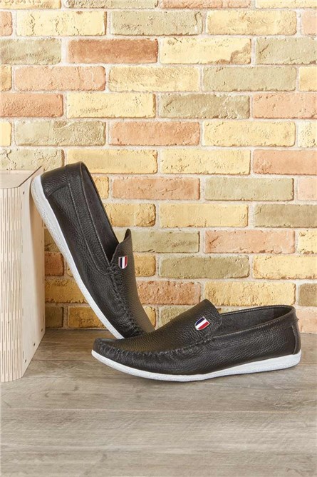 GPC Men's Real Leather Loafers - Black #9979113