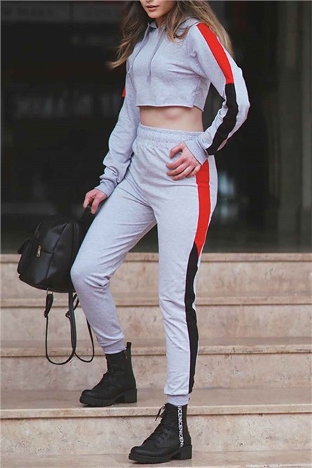MG1599 Women's Sportswear Hoodie - Gray #364553