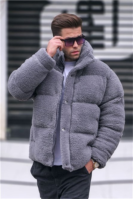 Men's Plush Jacket 5698 - Gray #362249