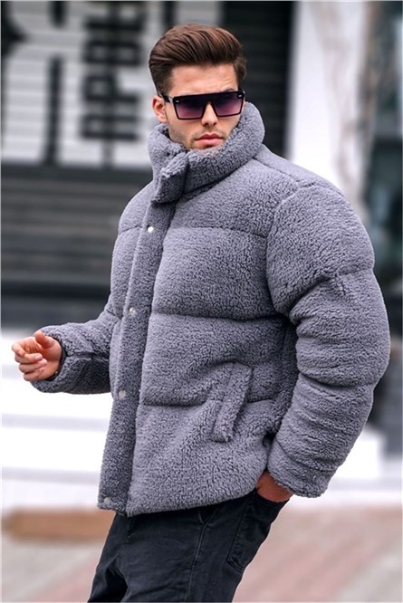 Men's Plush Jacket 5698 - Gray #362249