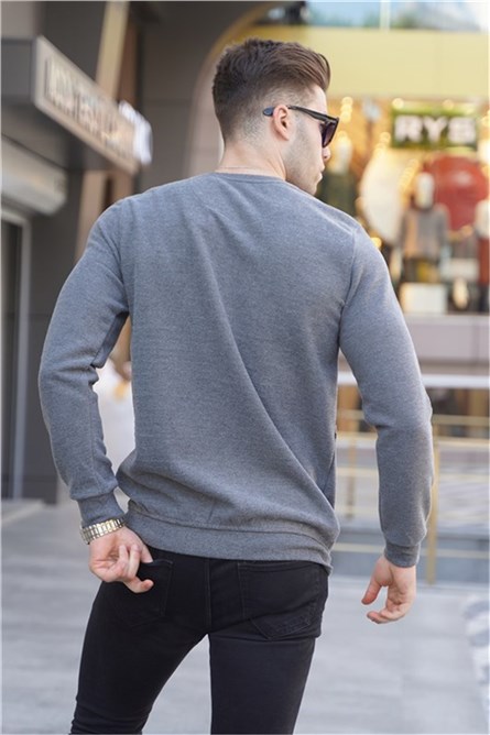 Men's Sweater 5961 - Gray Melange #357888