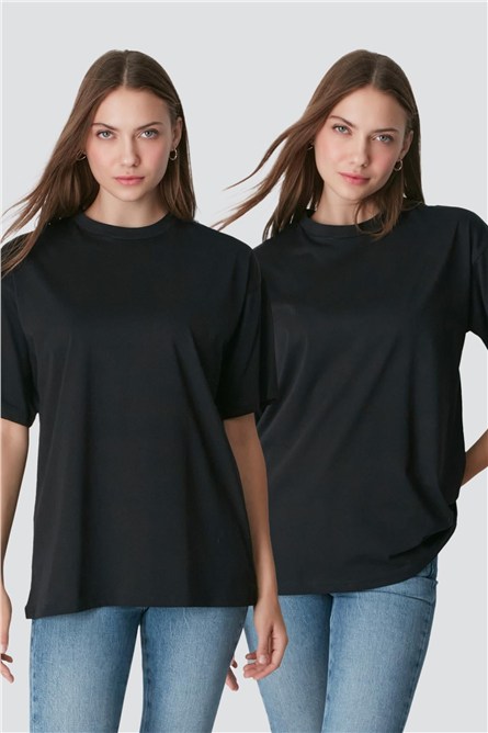2-Pack Crew Neck Short Sleeve Casual T-Shirt 961  #451426