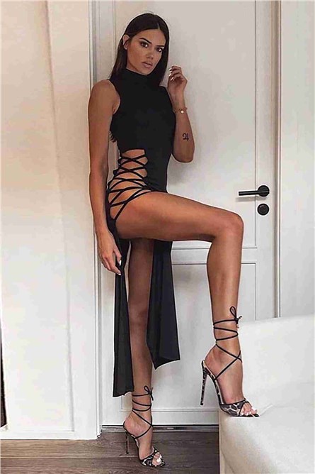 Erotic dress - Black #385843