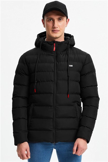 Men's Waterproof Windproof Fleece Lined Jacket RCDM-190 - Black #408155