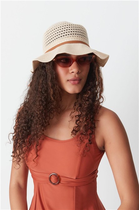 Mercerized Beach Hat T24740-17  #451467
