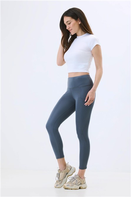High Waist Double Pocket Shaping Sports Leggings  #452138